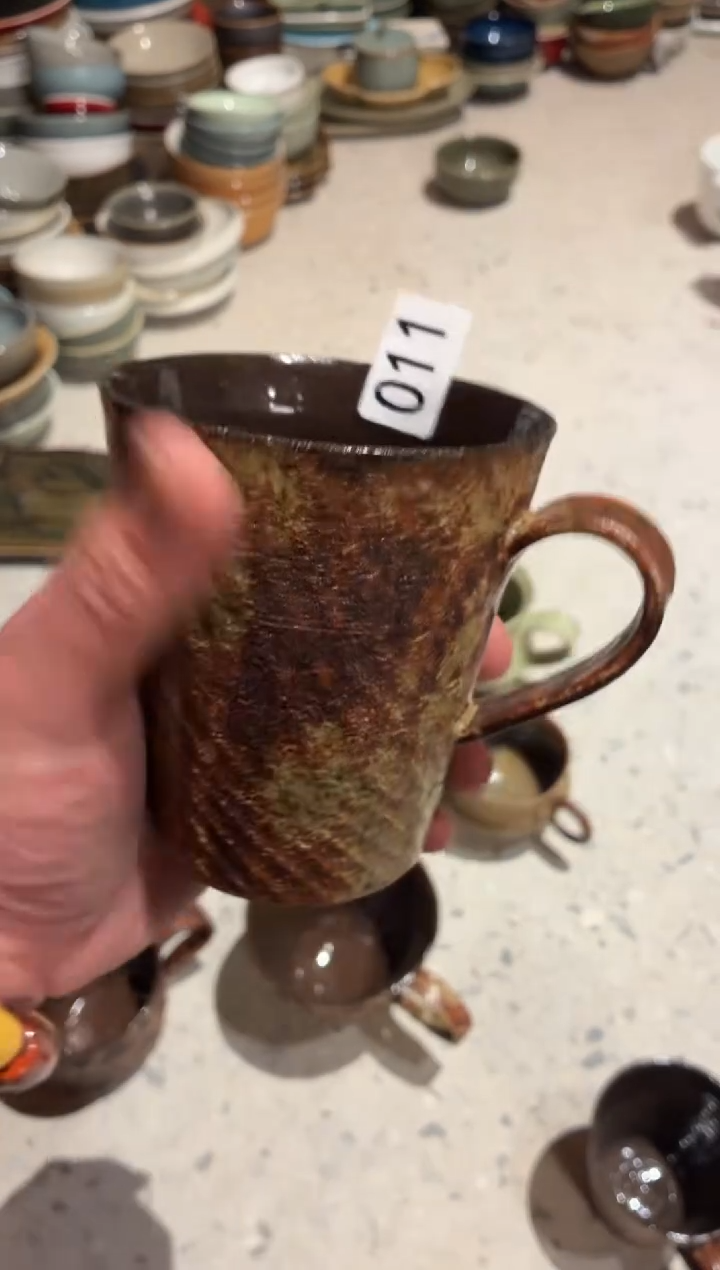 瓷片我****️011龙柳木咖啡杯1个