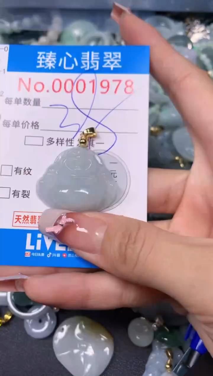 【闪购商品】翡翠颈饰未镶嵌含绳0001978