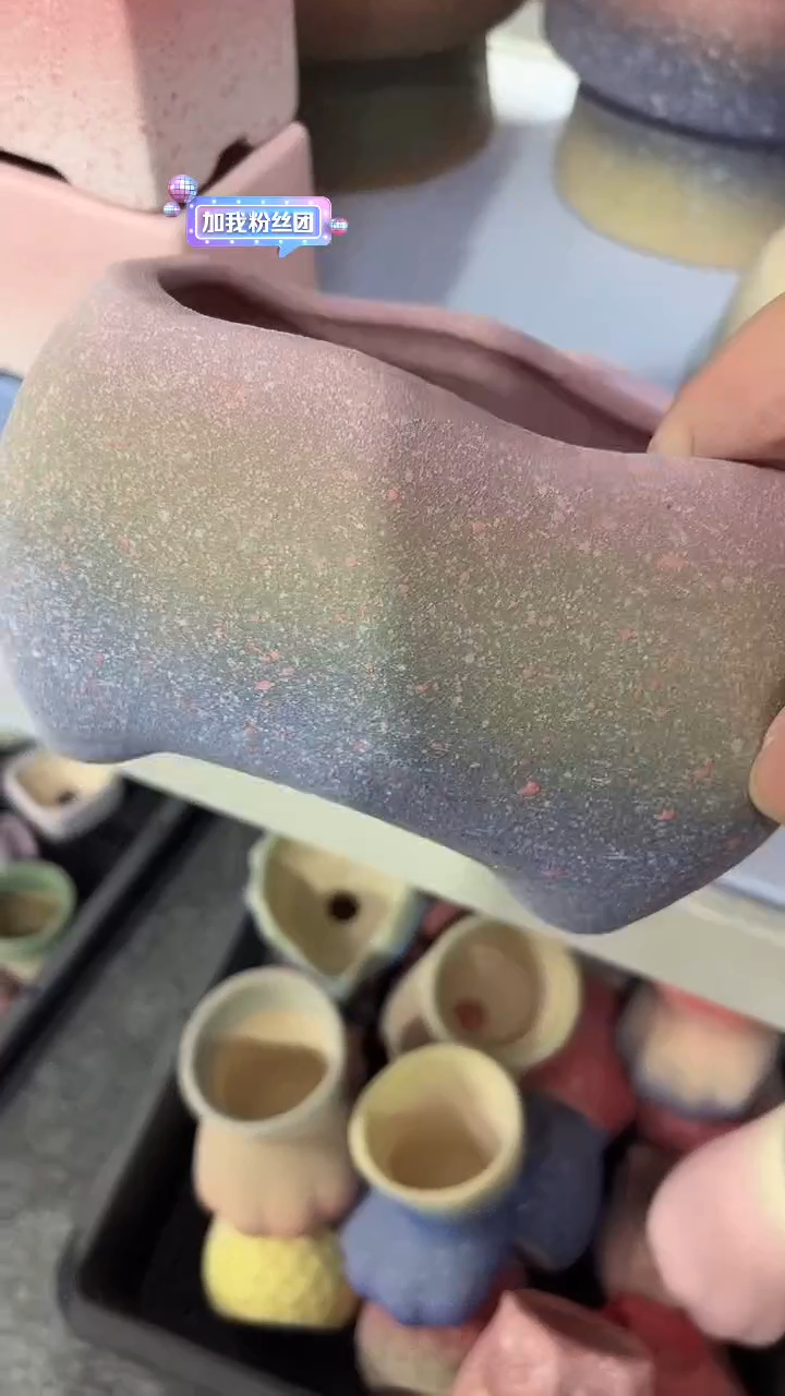 麦饭石粗陶多肉花盆