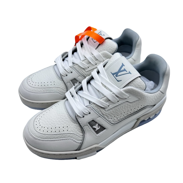 99新 LouisVuitton/路易威登 37码白水泥trainer板鞋99新vv672
