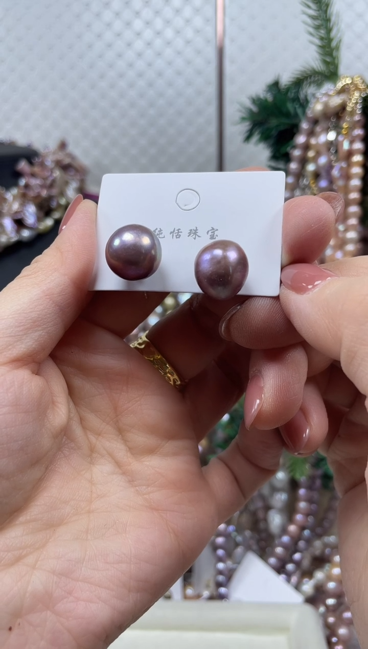 【闪购商品】淡水珍珠耳饰未镶嵌【纯恬珍珠】