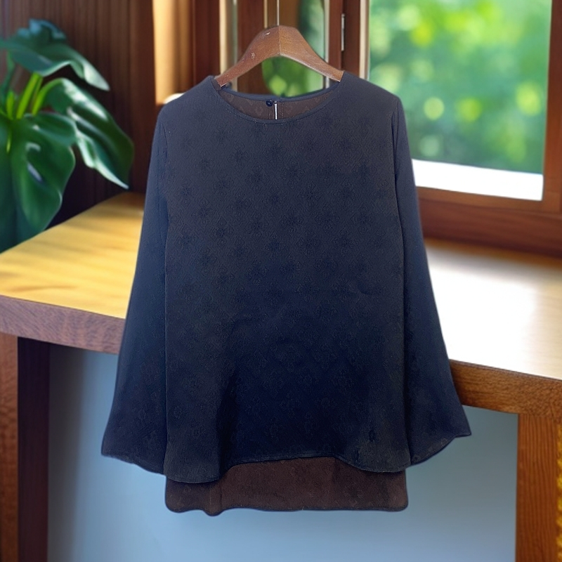 657【金姐专属】新款圆领双面角萝重磅高定网红时尚上衣