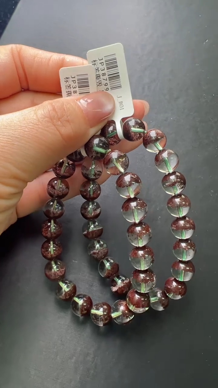 【闪购商品】水晶手串未镶嵌红幽灵手串多样性发一JP38799
