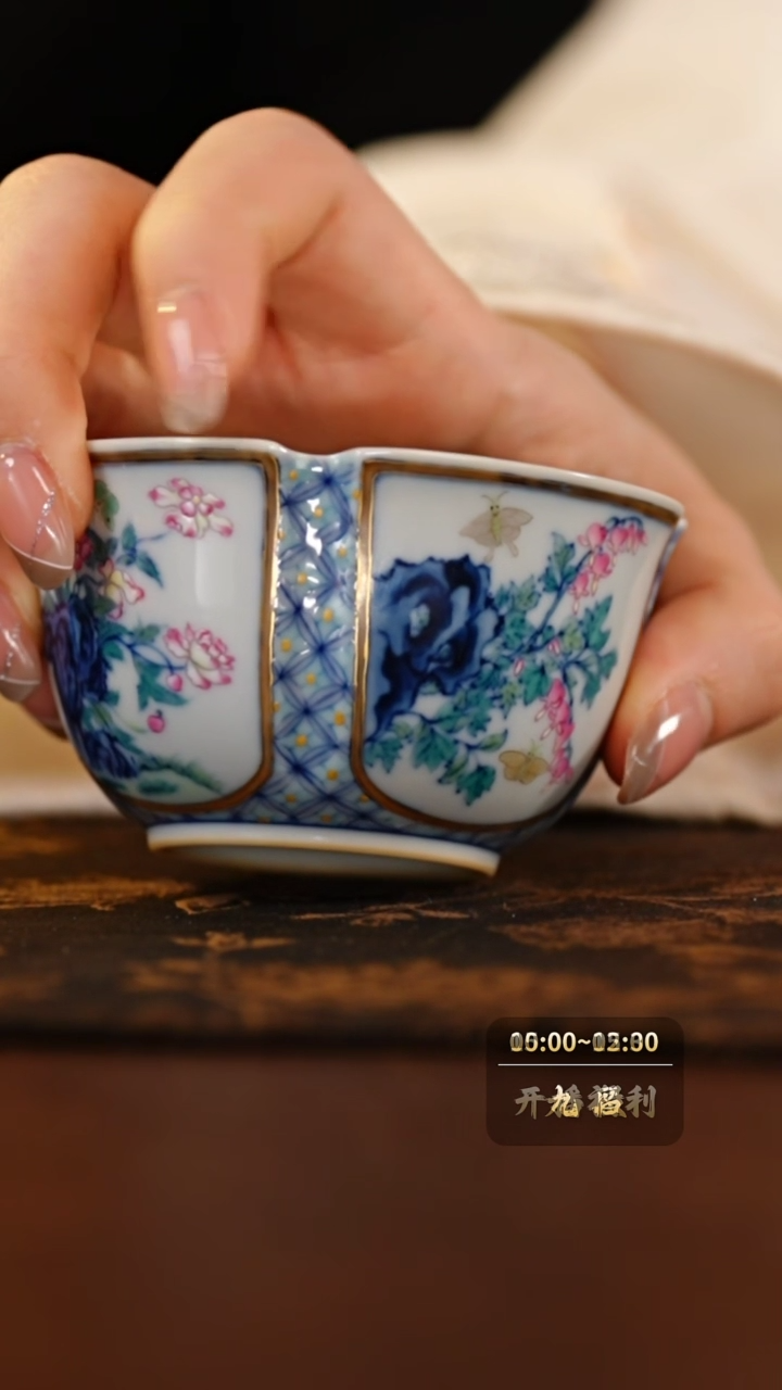 【闪购商品】玗琪轩宋画花卉杯@@yqx284