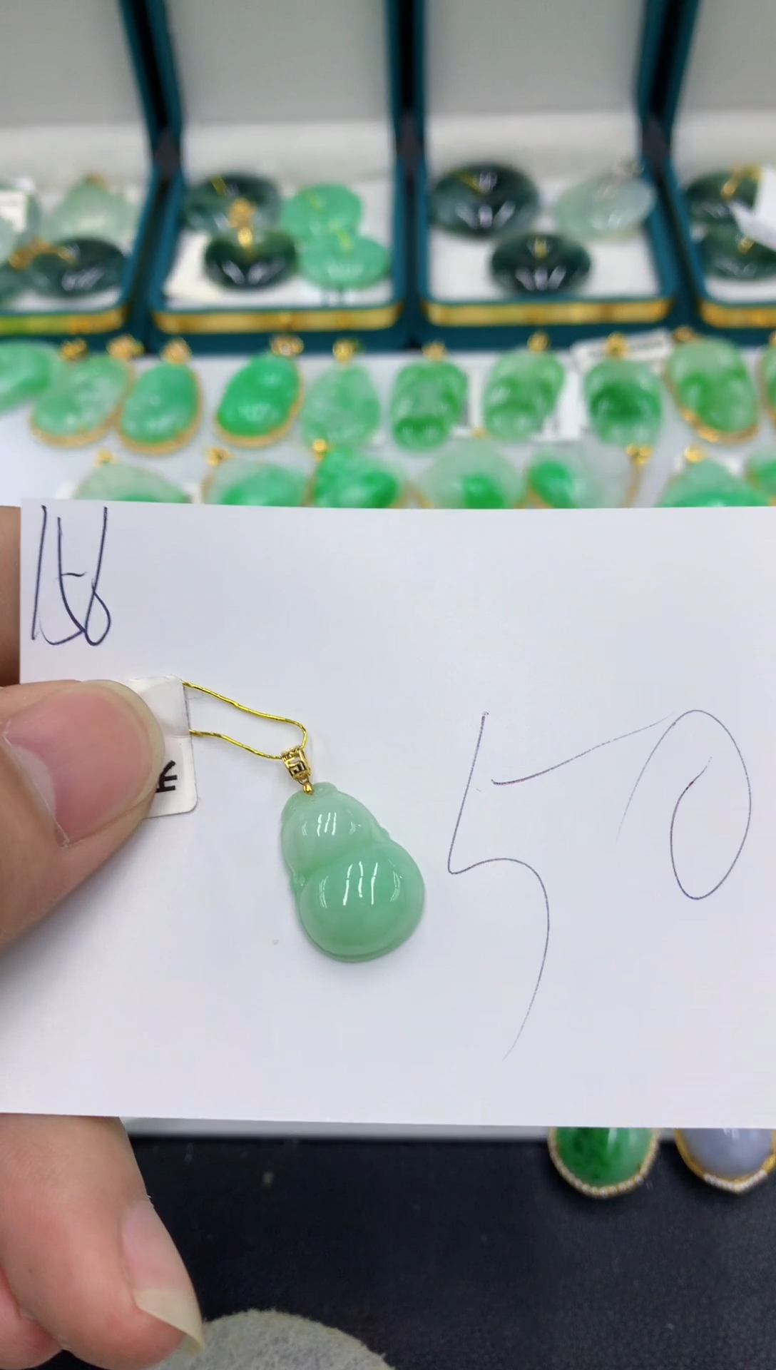 【闪购商品】翡翠颈饰18K金镶嵌翡翠