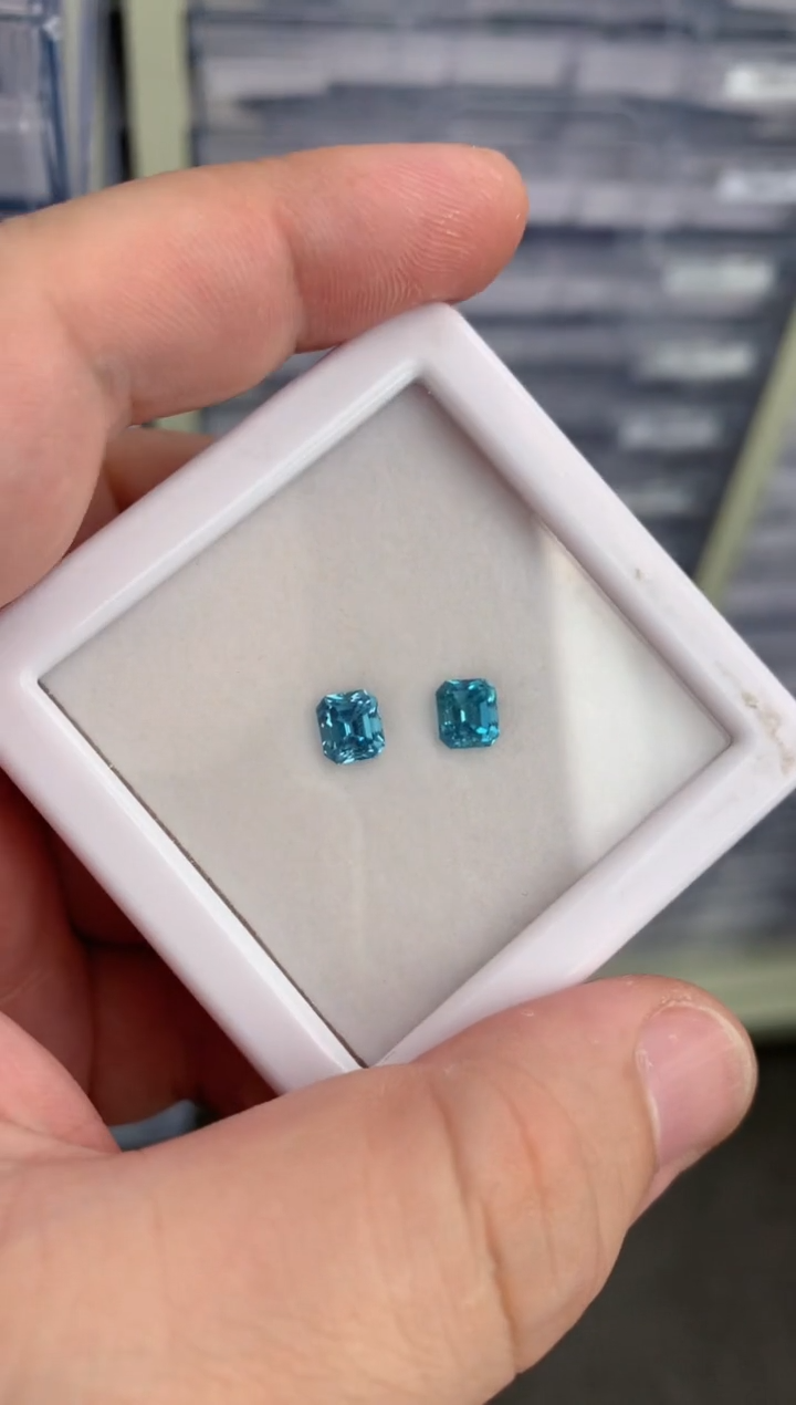 【闪购商品】海蓝宝石裸石未镶嵌2ct 海蓝宝石配对