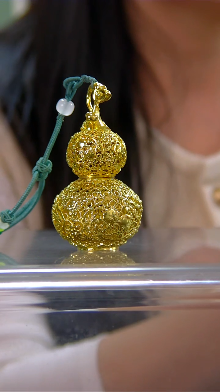 【闪购商品】紫铜鎏金，葫芦摆件-Z