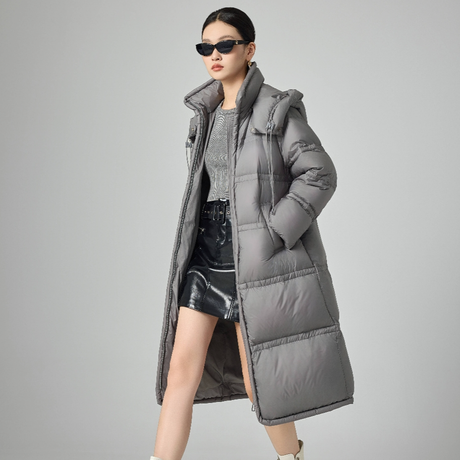 【小七专属】长款立领女士抗寒休闲秋冬保暖154H0225