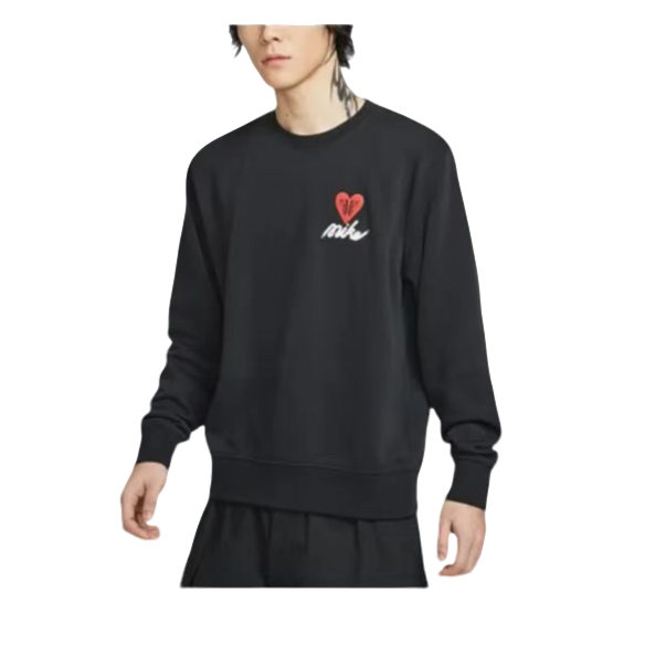 NIKE耐克男子NK CLUB FT CREW VDAY GCEL针织无帽卫衣IB8233-010