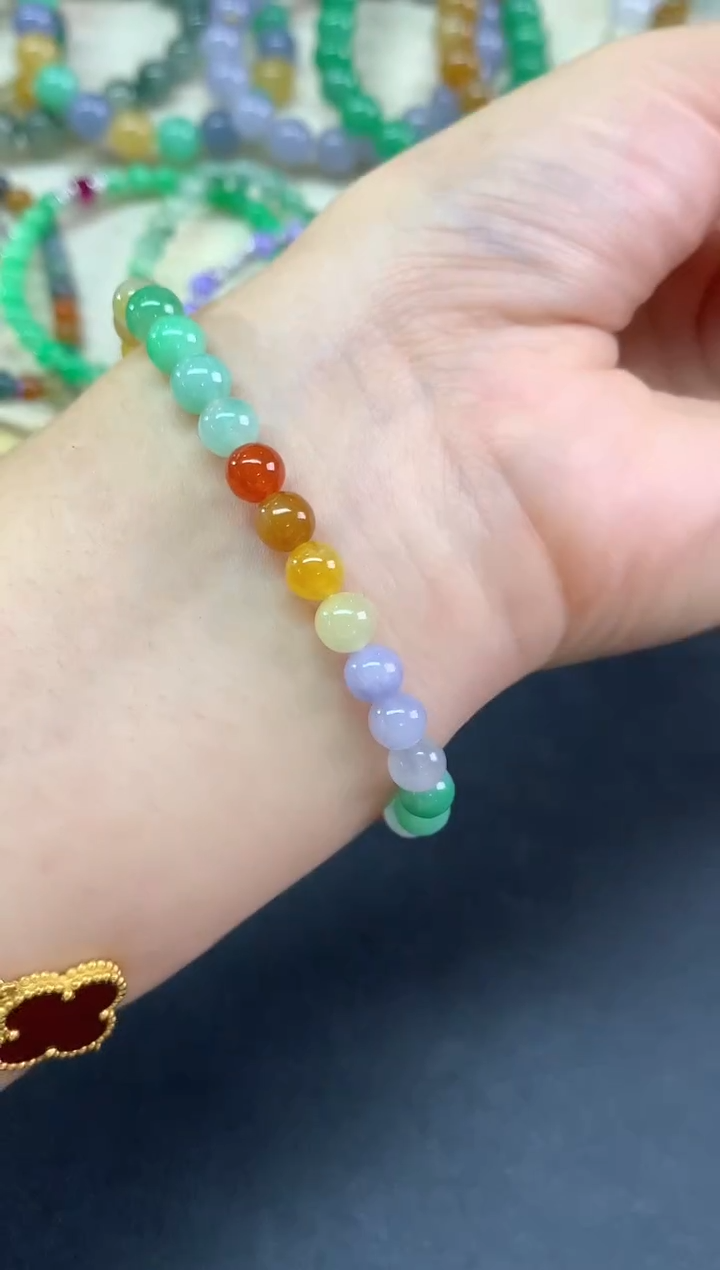 未镶嵌手串翡翠手串|2980多样性发其一