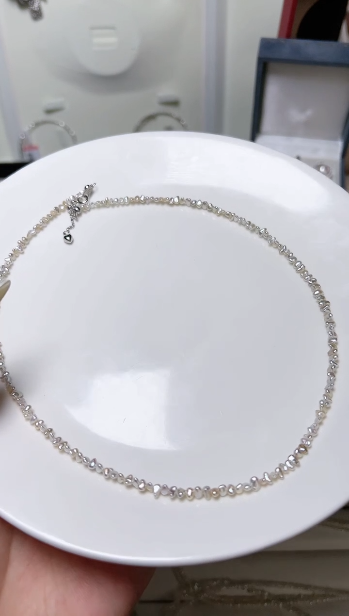 【闪购商品】海水珍珠项链银S925镶嵌687