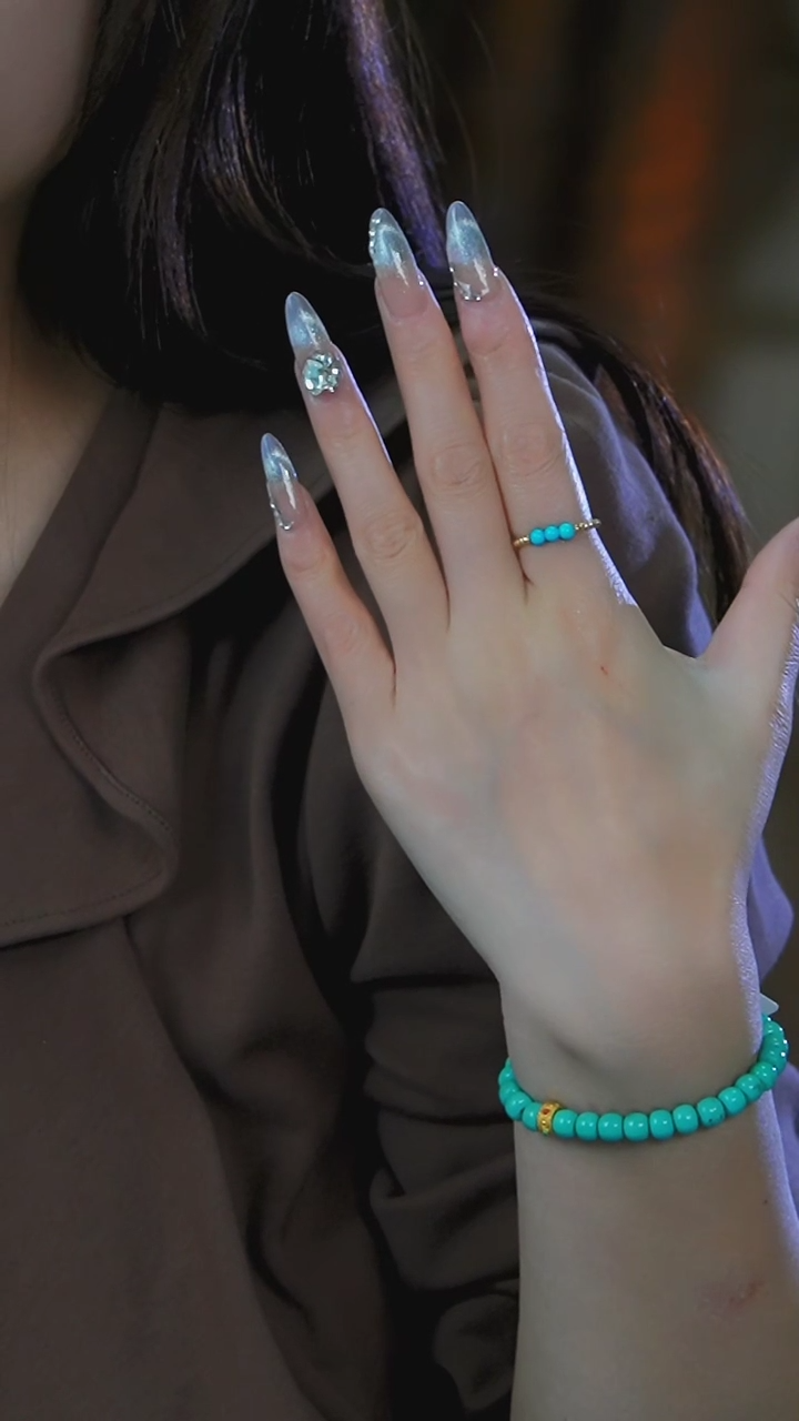 【闪购商品】绿松石戒指18K金镶嵌发货一件