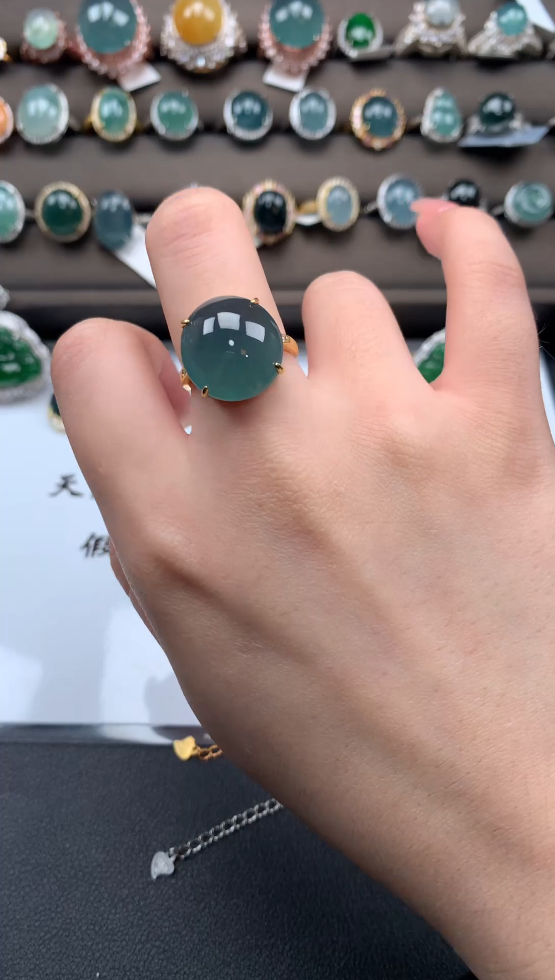 【闪购商品】翡翠戒指银S925镶嵌514214