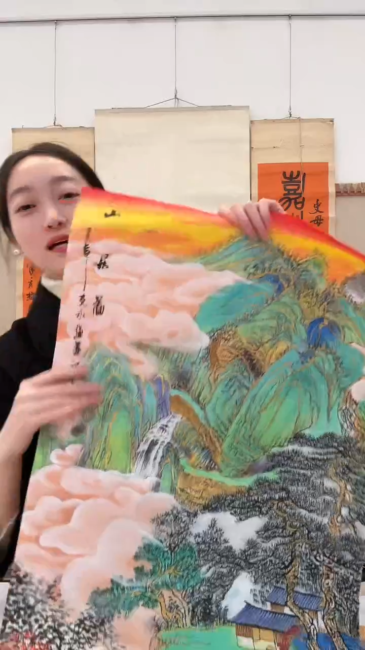 国画j陈老师国画作品一件