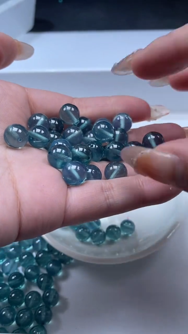 颈饰未镶嵌红宝石x1008魔鬼蓝10mm*1颗