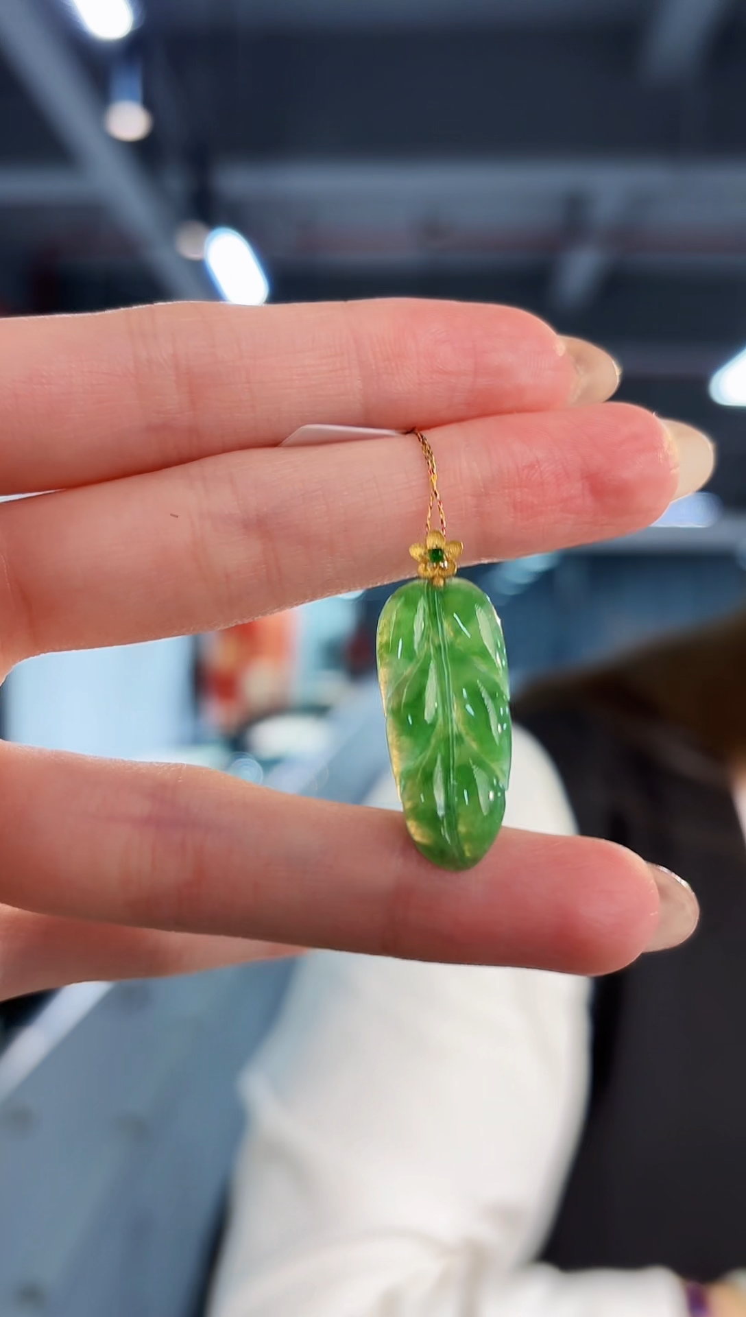 【闪购商品】翡翠颈饰18K金镶嵌缅料A货/支持复检/一件