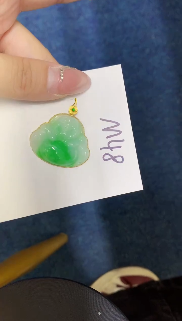 【闪购商品】翡翠颈饰18K金镶嵌000000000000