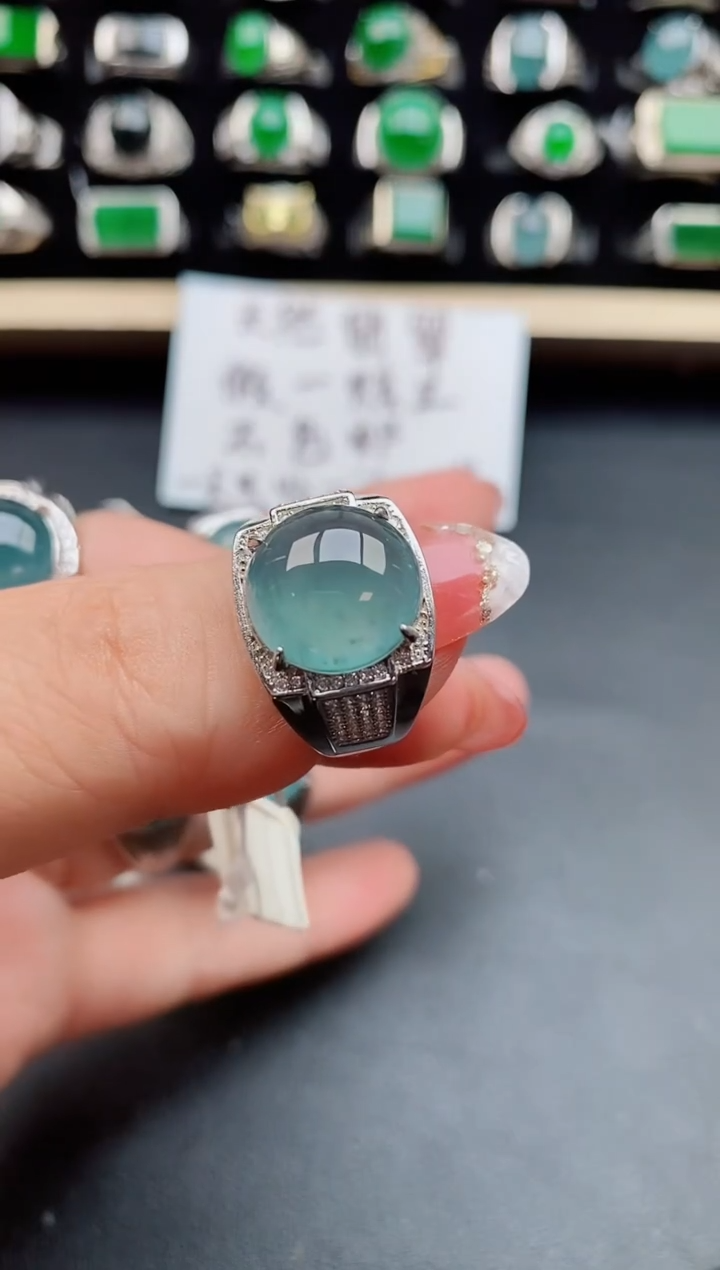 【闪购商品】翡翠戒指银S925镶嵌121212