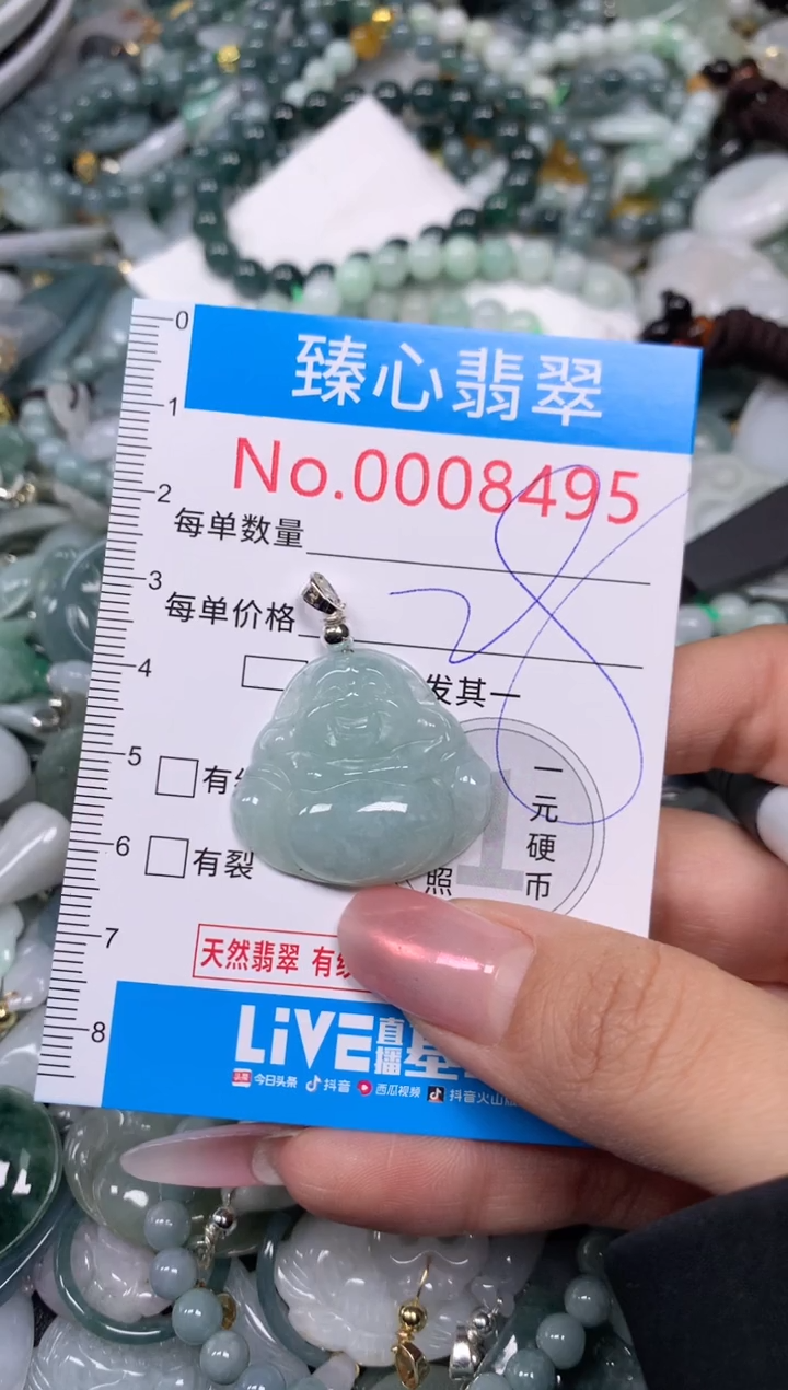 【闪购商品】翡翠颈饰未镶嵌含绳0008495