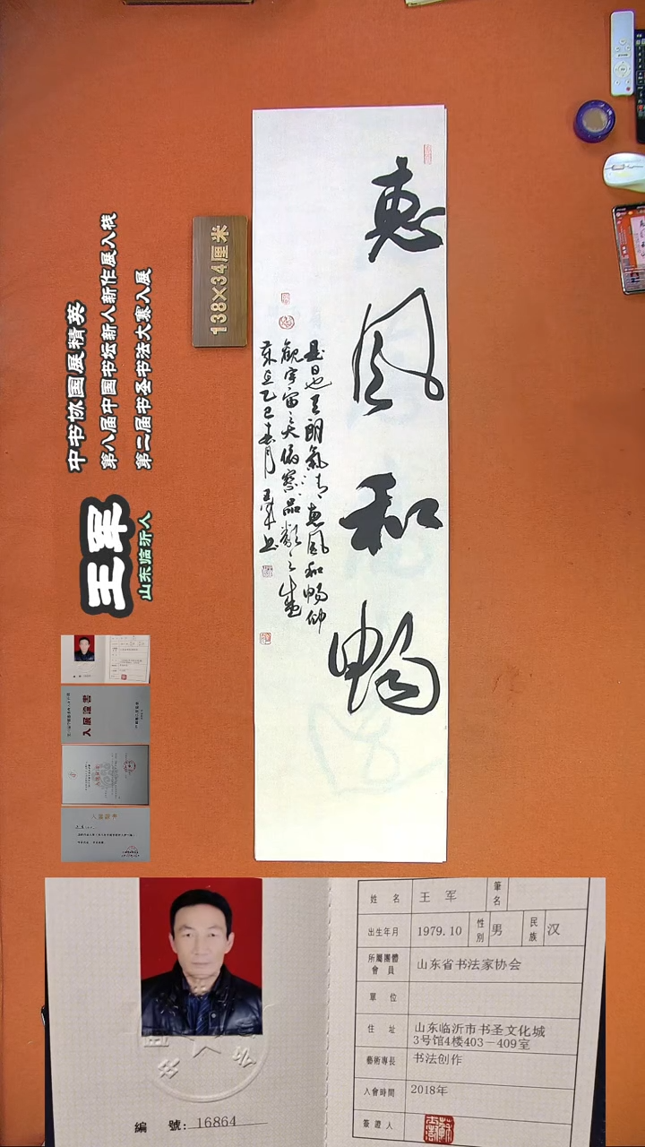 【闪购商品】书法90a王军书法作品