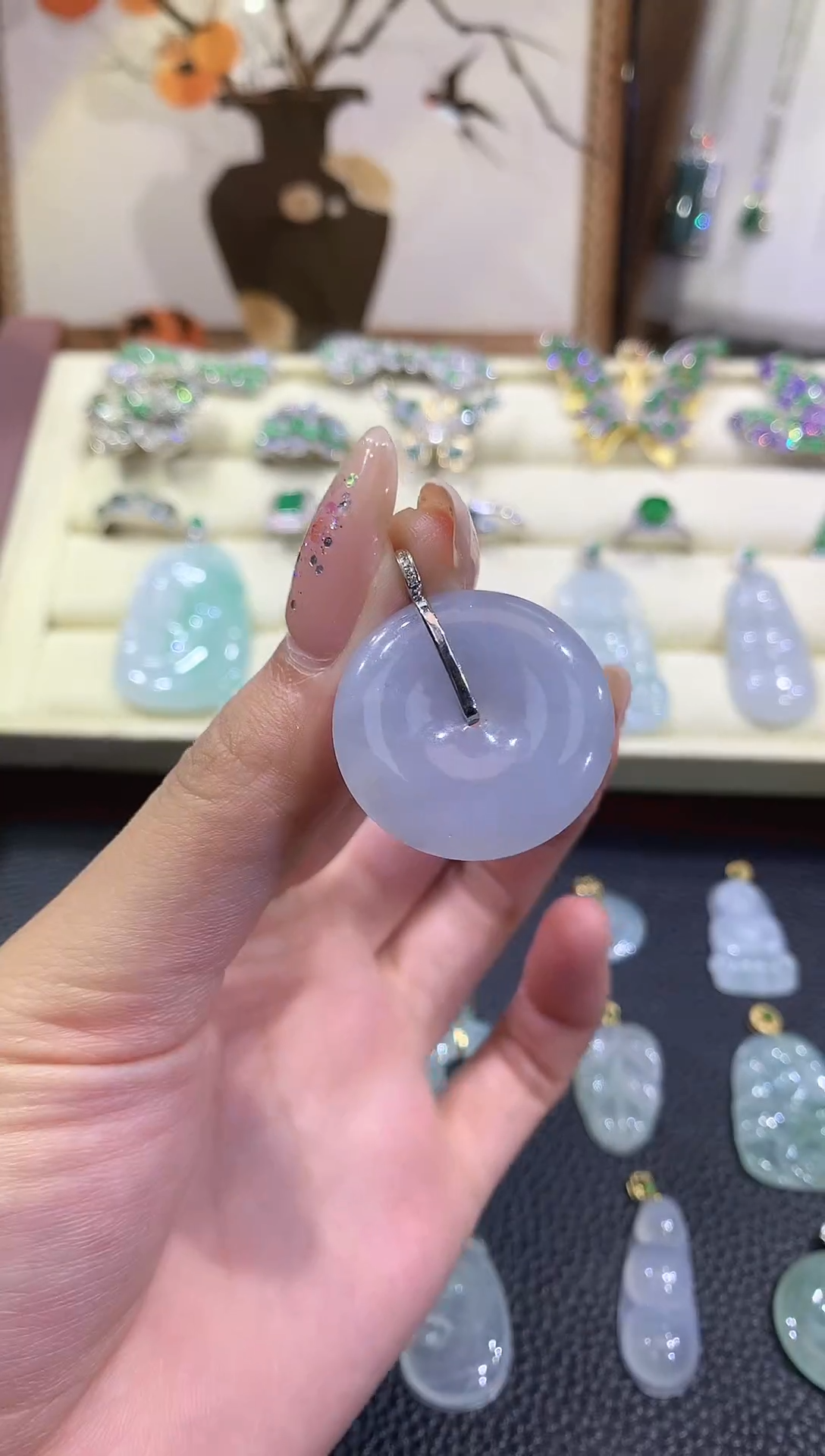 吊坠(不含链)未镶嵌翡翠25-扣子