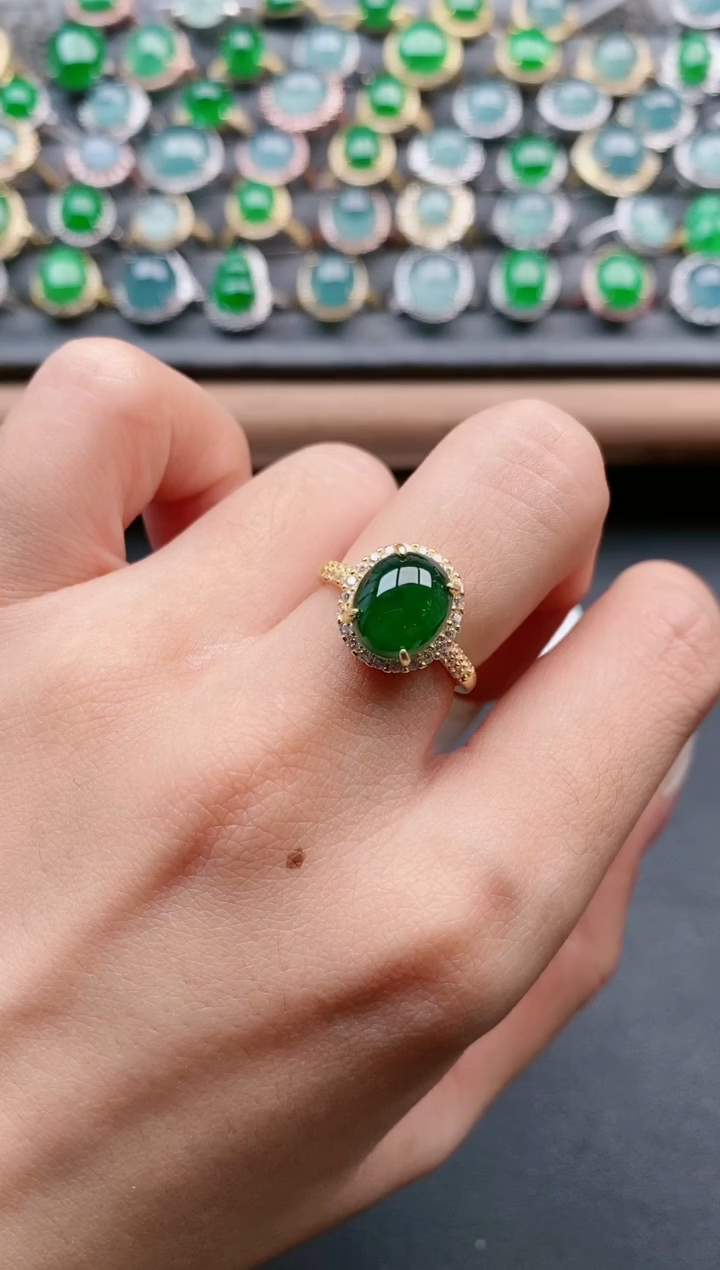 【闪购商品】翡翠戒指银S925镶嵌11111111111