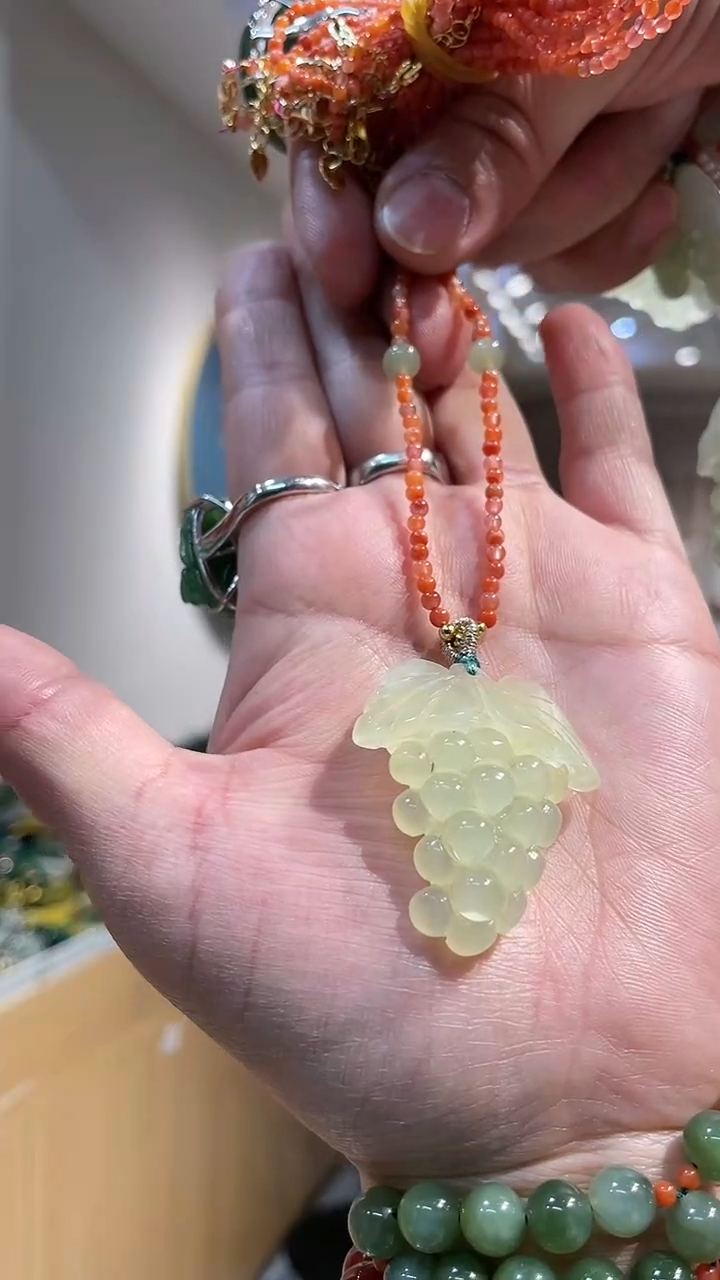 【闪购商品】岫玉颈饰未镶嵌吊坠