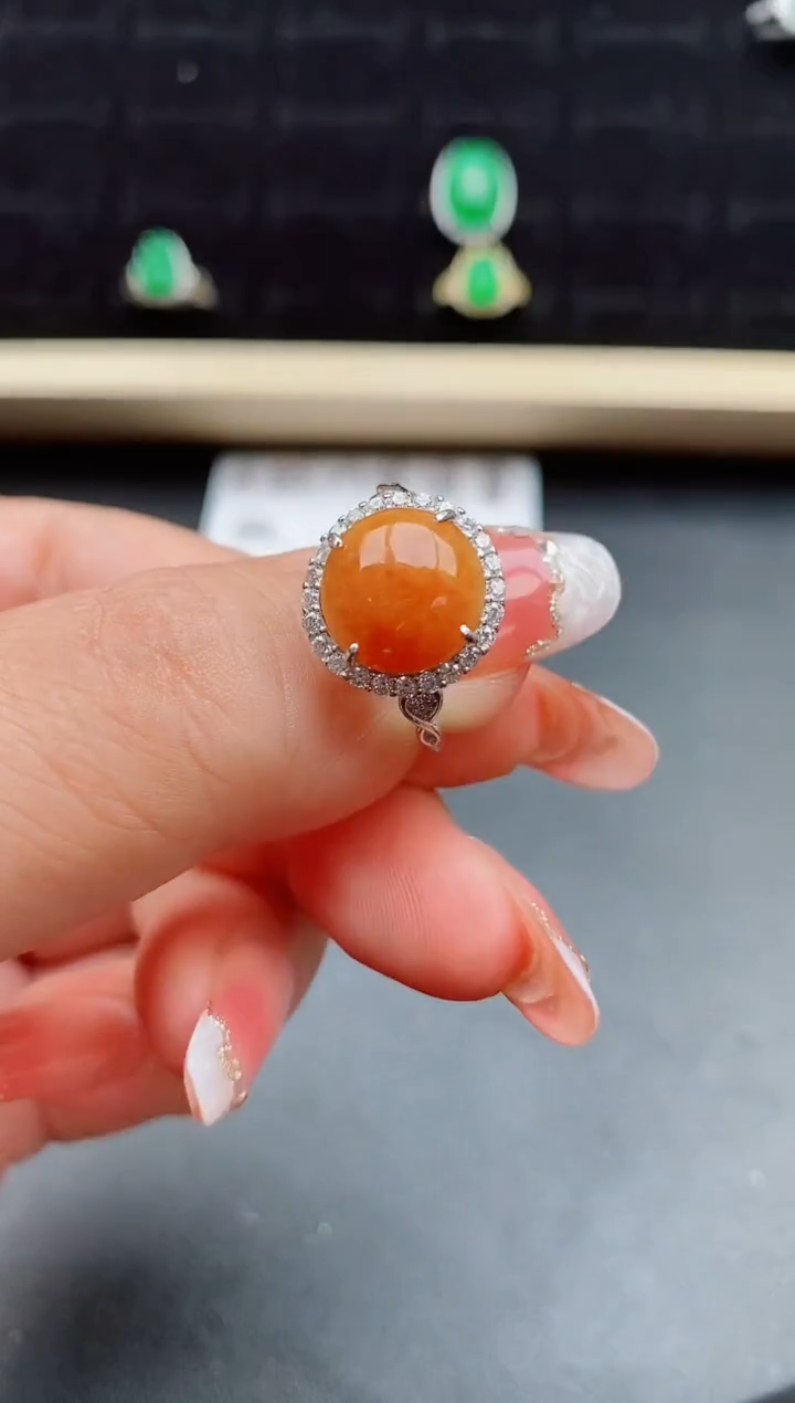 【闪购商品】翡翠戒指银S925镶嵌05800