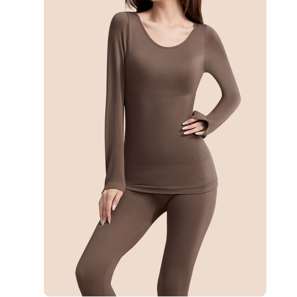 【锦衣服饰】CHY 3032时尚修身隐形轻塑保暖衣套装