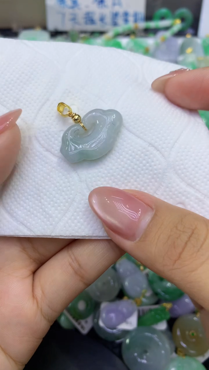 颈饰未镶嵌翡翠天然缅甸A货翡翠