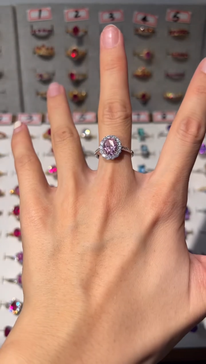 【闪购商品】长石戒指银S925镶嵌100000