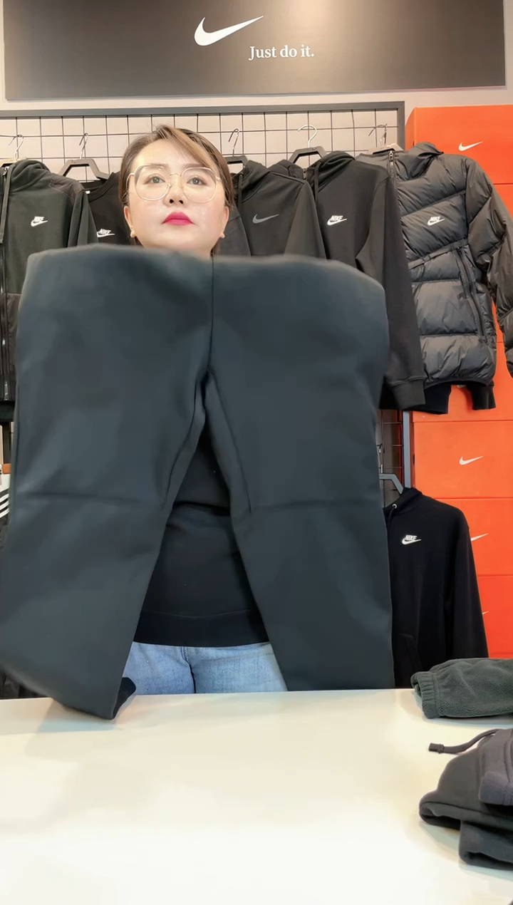 2123 华夫格子长裤XL码150-170斤 不退换