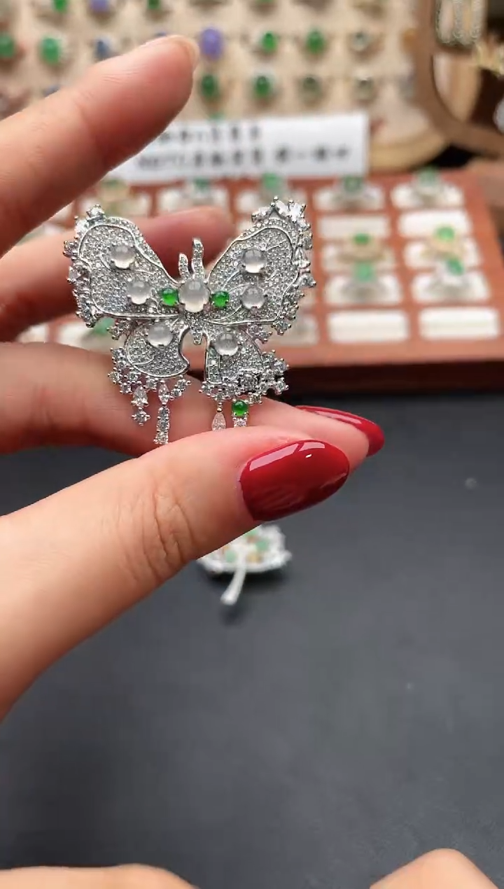 未镶嵌翡翠耳饰一物一证一证