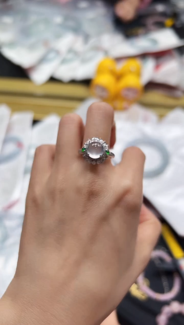 【闪购商品】翡翠戒指18K金镶嵌DFZ0113-90