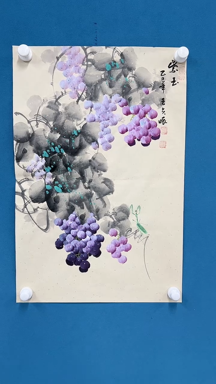 【闪购商品】国画2.11-王夫怀四尺三开花鸟-25