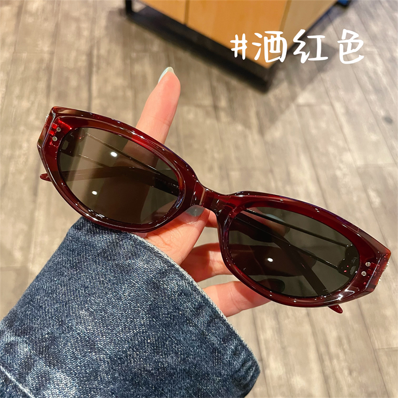 新款近视猫眼墨镜女方圆脸防晒开车高清大框太阳眼镜尼龙UV400男