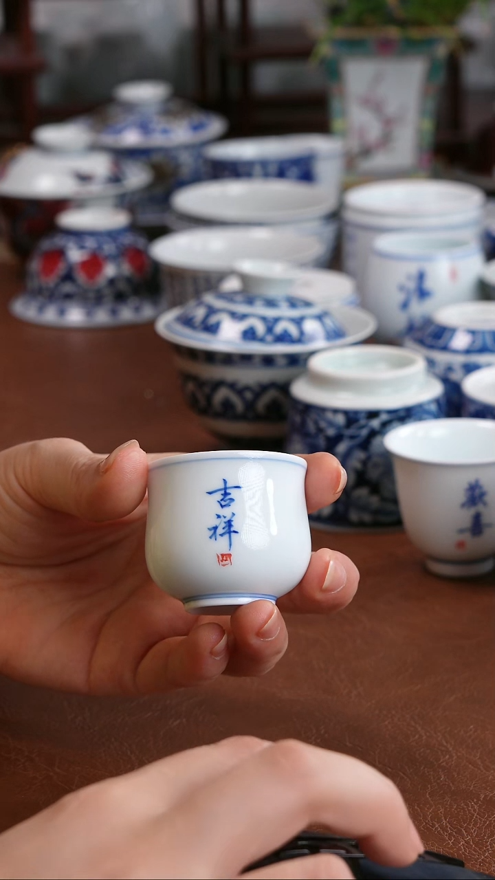 景德镇高端茶器景德镇墨奈纯手工手绘高端茶器