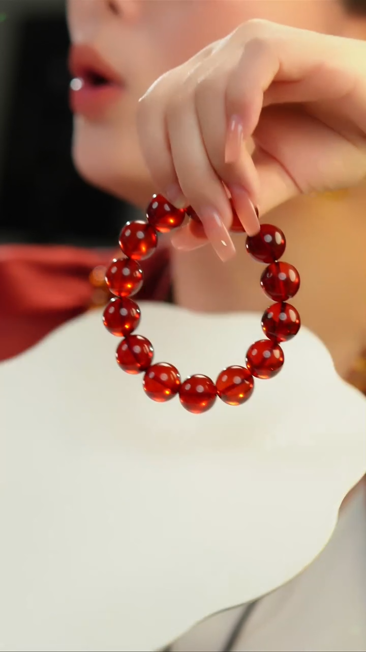 【闪购商品】血珀手链未镶嵌15+血珀单圈手串