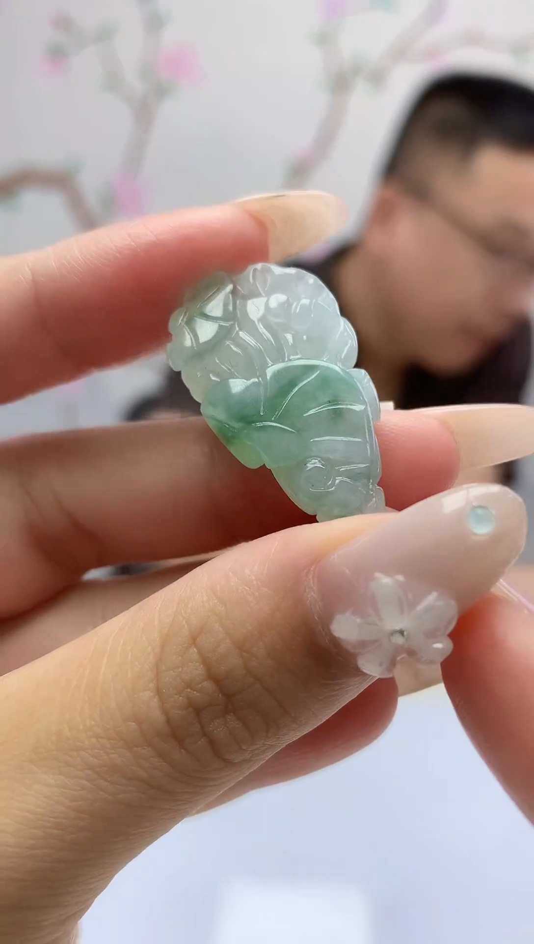 定制翡翠未镶嵌040xy-毛货白菜71