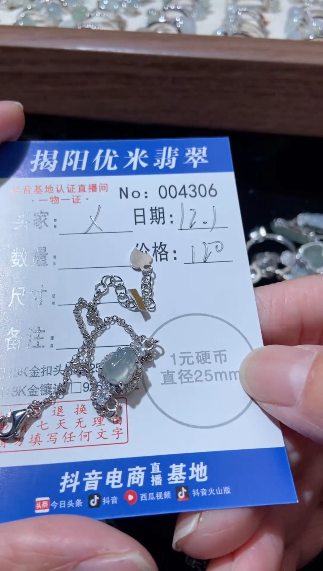 颈饰银S925镶嵌翡翠X*️银S925镶嵌