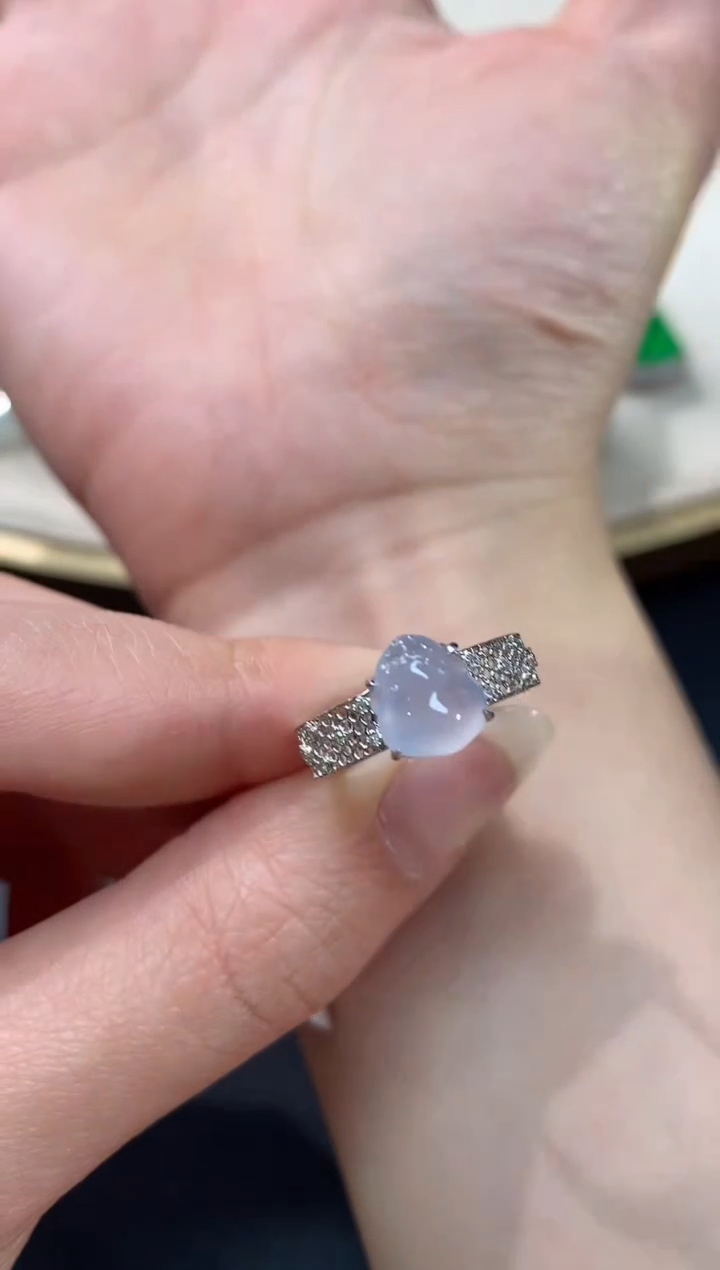 【闪购商品】翡翠戒指18K金镶嵌V35|5200+0