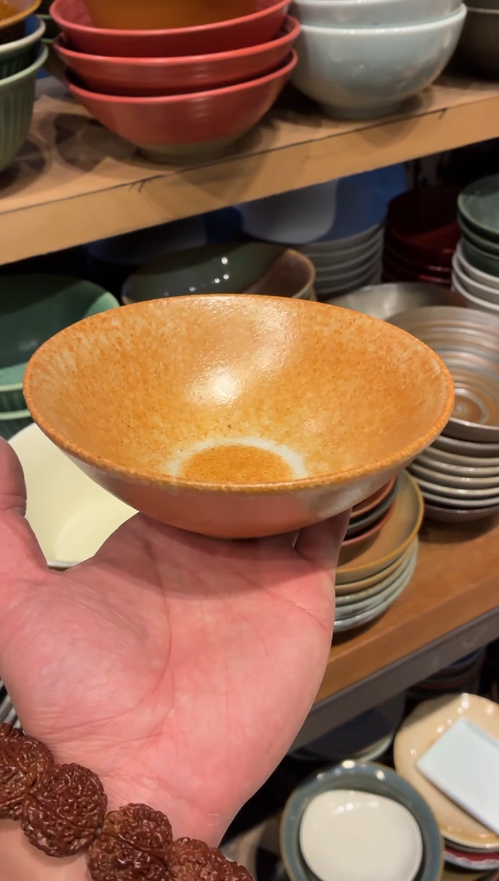 瓷片6寸志野圆口碗（福利款）