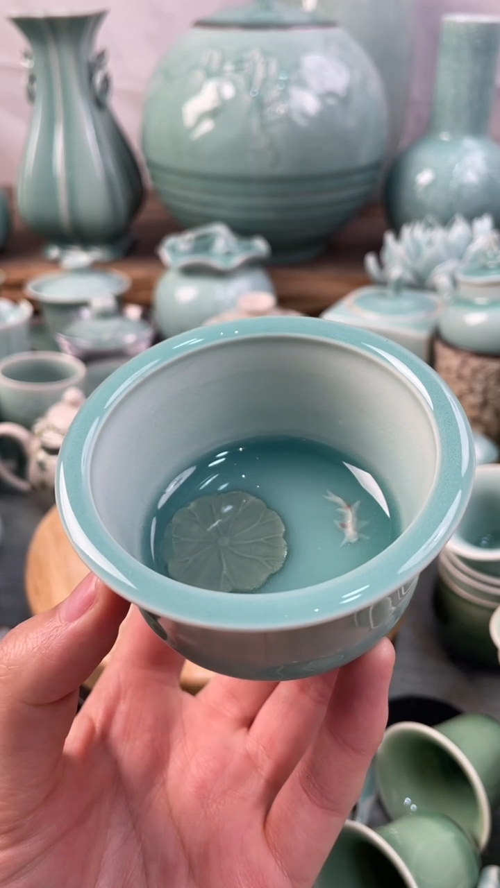 【闪购商品】纯手工 正品 慧仙青瓷 主人杯