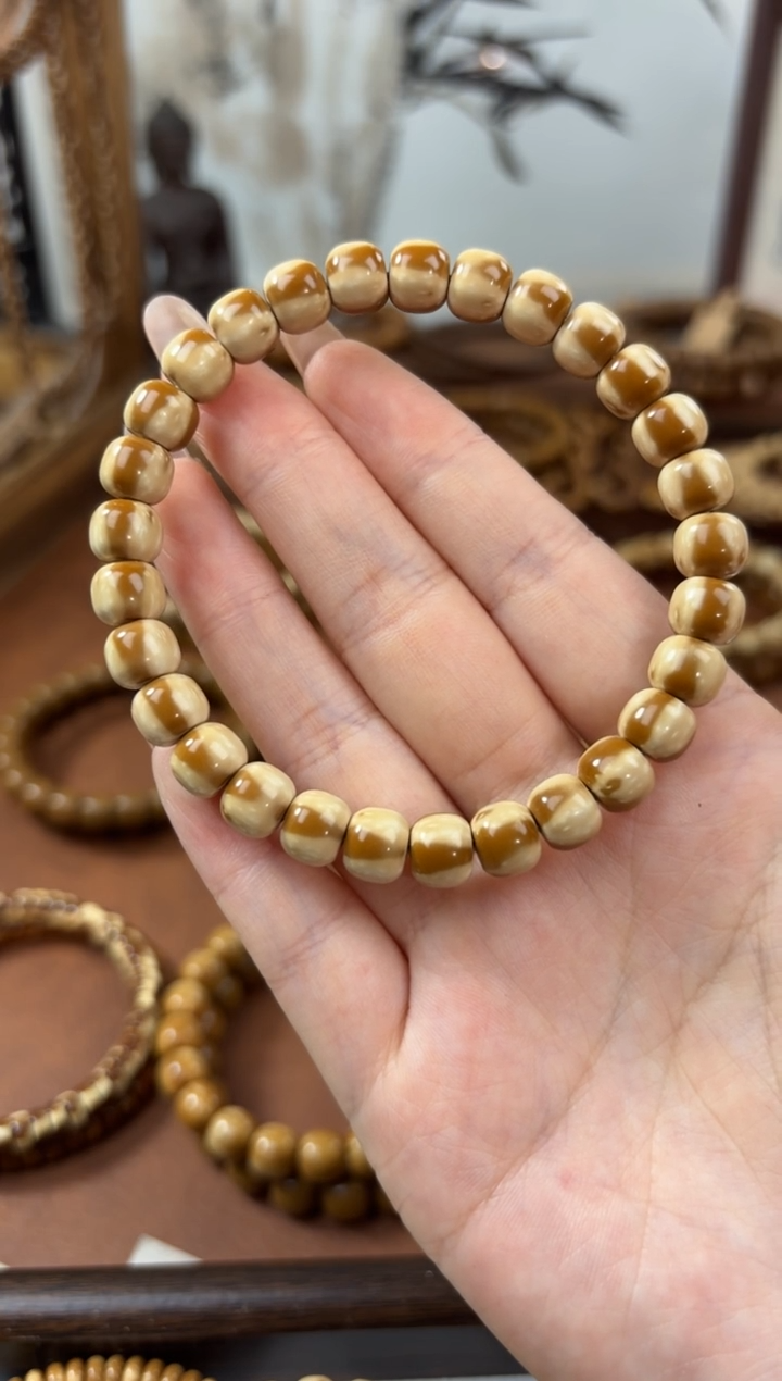 手串紫金鼠D**i8.5实心紫金鼠焦糖三花老型