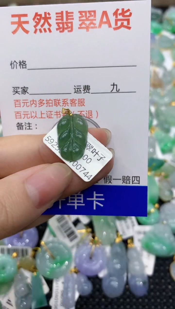 【闪购商品】翡翠颈饰18K金镶嵌11111111111