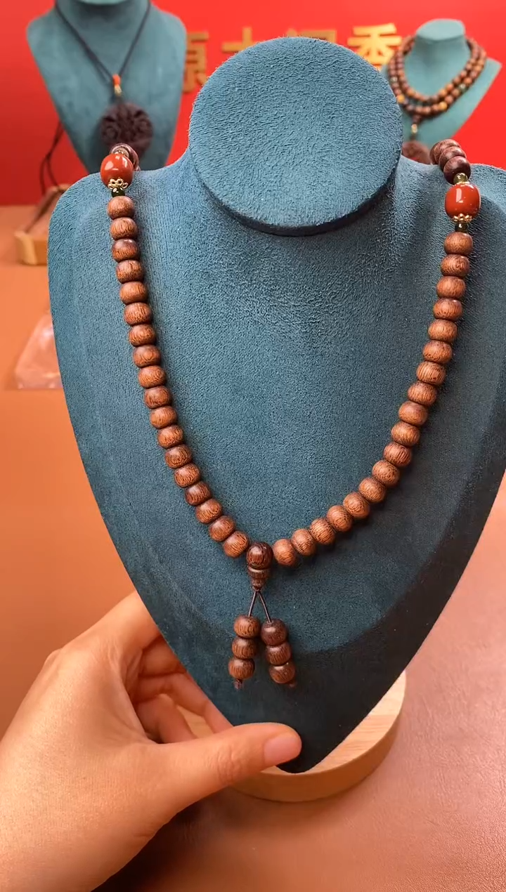 【闪购商品】沉香手串P沉水玉化富森红土6*8*108颗 