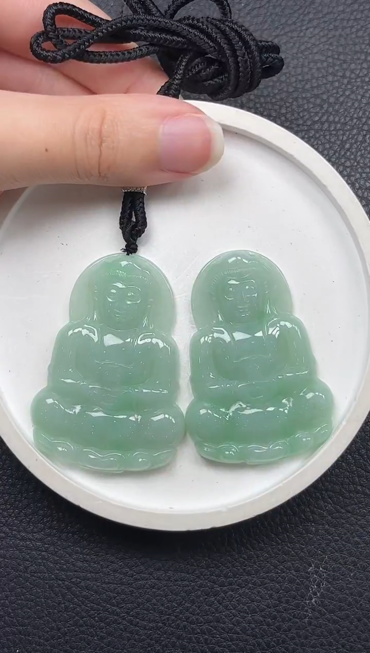 翡翠未镶嵌颈饰YM1076-3观音多样性发1件