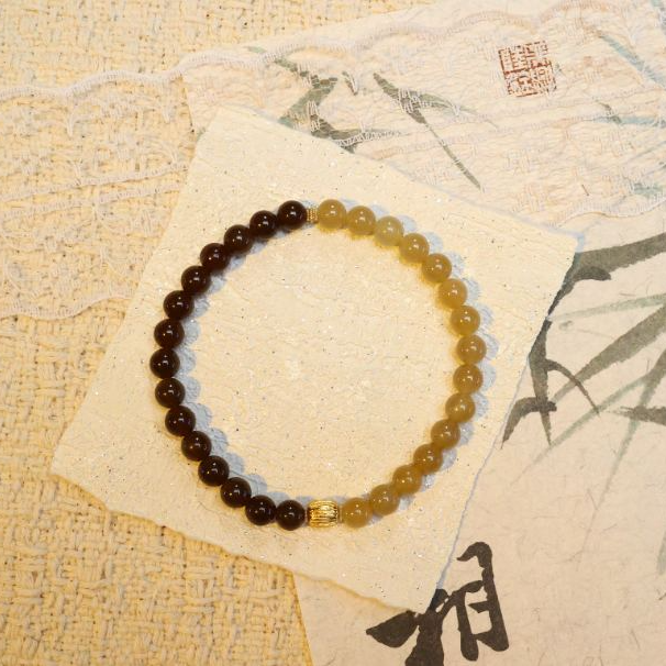 和田玉鸳鸯糖料S925手串【编号C0121】多样性发一