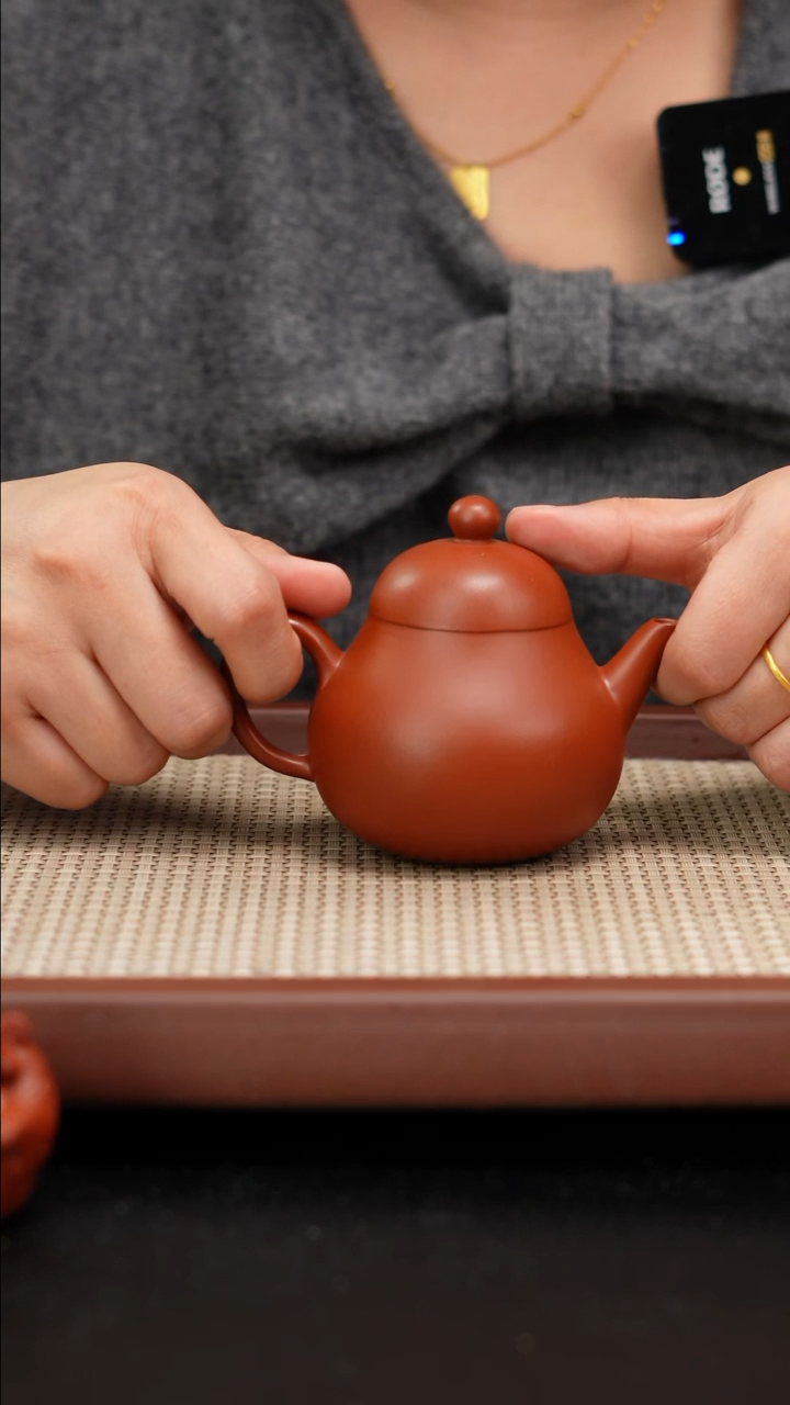 【闪购商品】紫砂茶壶朱泥高梨140