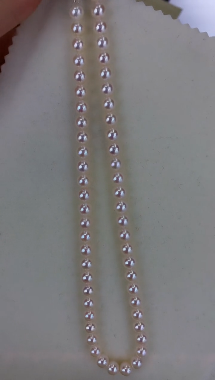未镶嵌DA海水珍珠 GD112 7-8 akoya串链